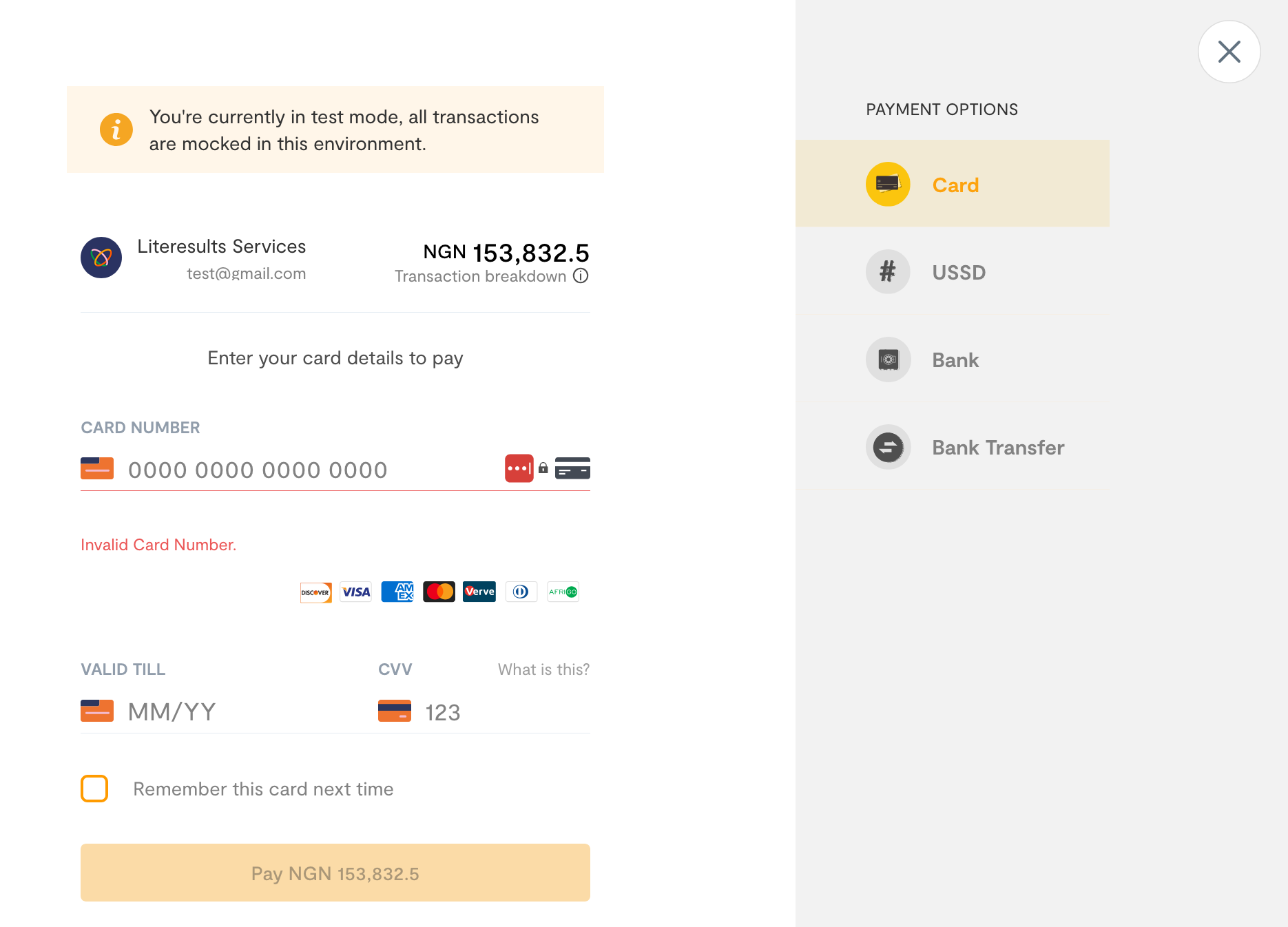 Oshop247 checkout with Flutterwave payment options