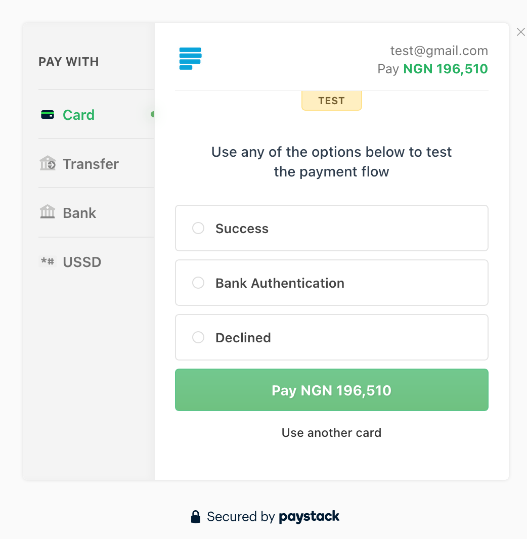 Oshop247 checkout with Paystack payment options